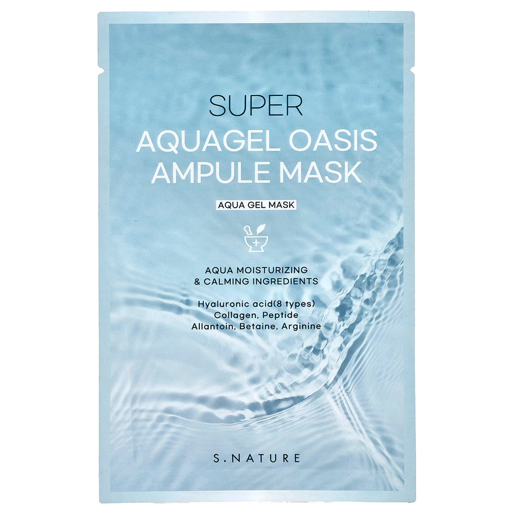 S.NATURE, Super AquaGel Oasis Ampule Beauty Mask , 30 ml