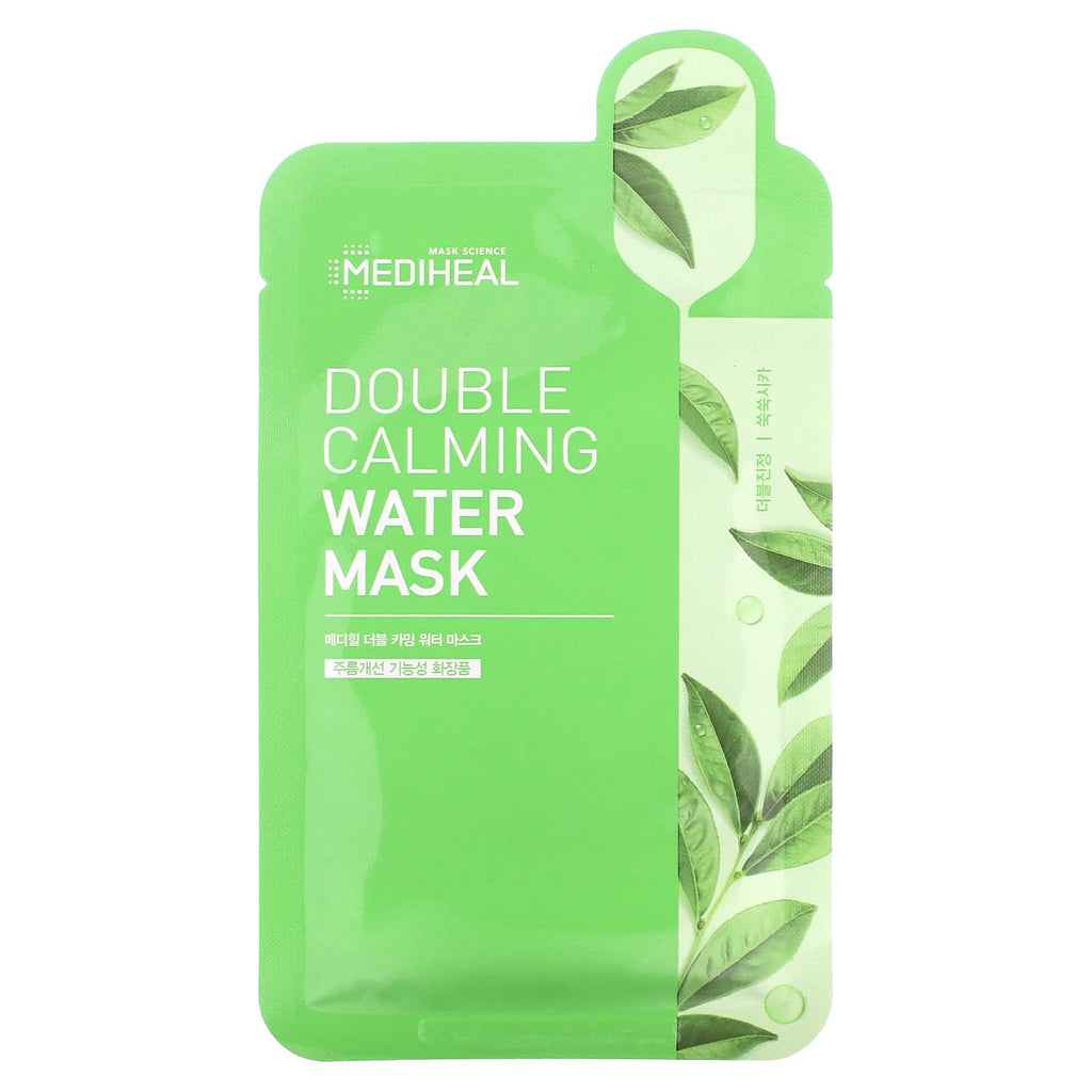 MEDIHEAL, Double Calming Water Beauty Mask, 1 Sheet, 0.68 fl oz (20 ml)