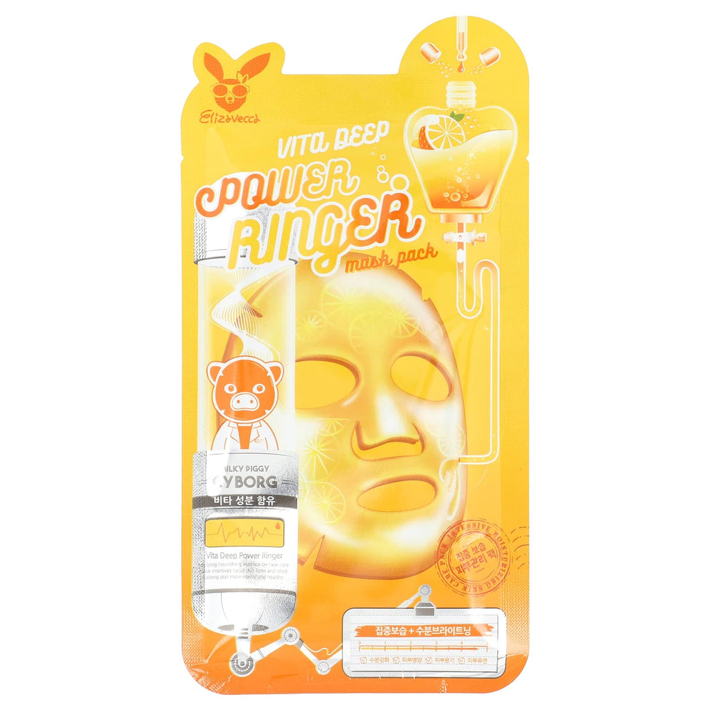 Elizavecca, Vita Deep Power Ringer Beauty Mask Pack, 1 Sheet, 0.78 fl oz (23 ml)