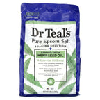 Dr. Teal's, Pure Epsom Salt, Soaking Solution, Cannabis Sativa Hemp Seed Oil, 3 lbs (1.36 kg)