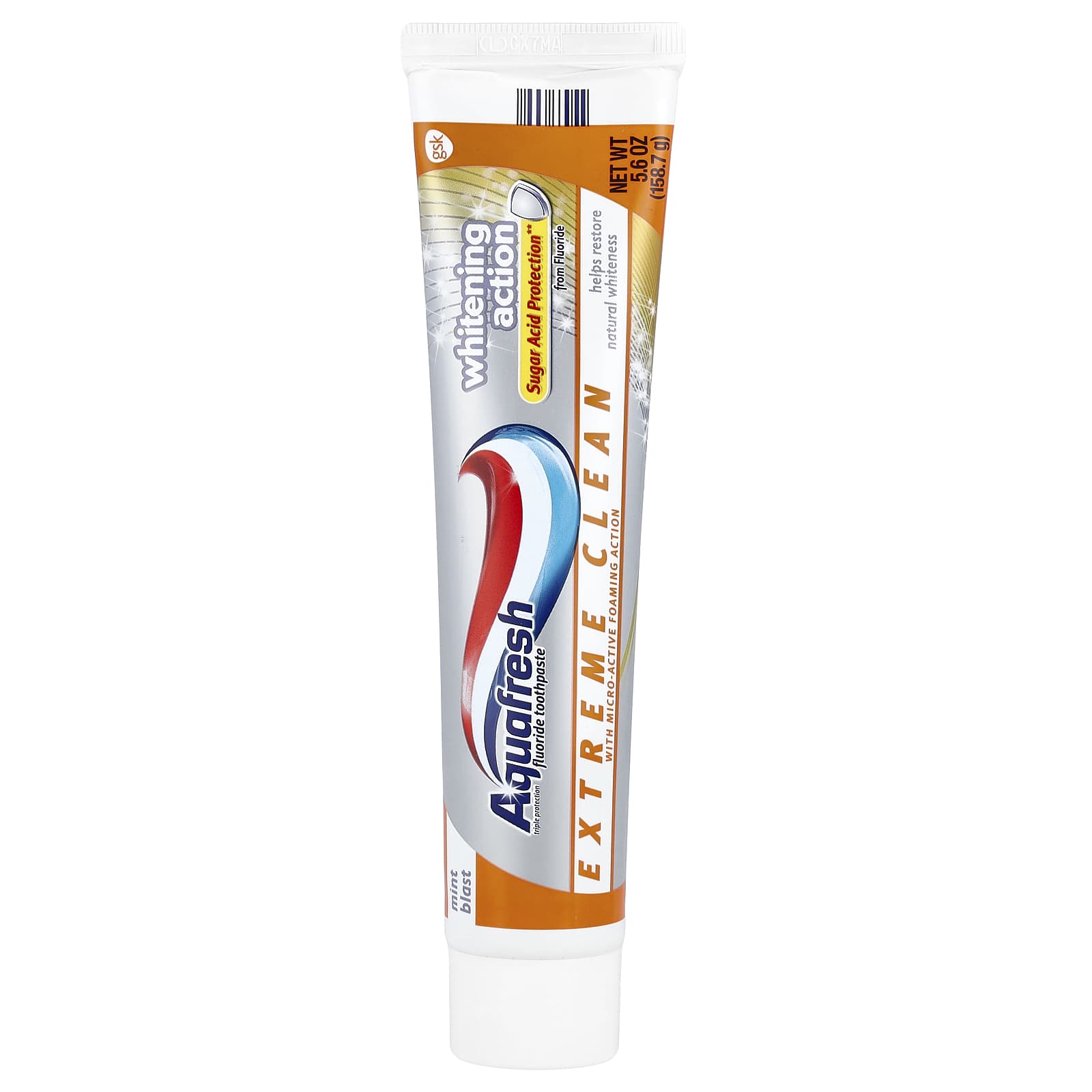 Aquafresh, Extreme Clean Fluoride Toothpaste, Whitening Action, Mint Blast, 5.6 oz (158.7 g)