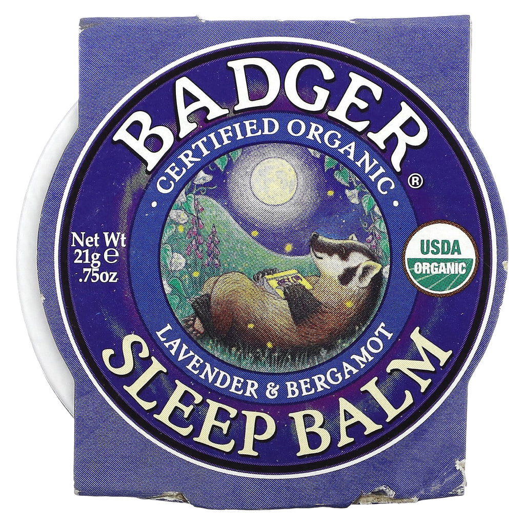 Badger, Organic Sleep Balm, Lavender & Bergamot, 0.75 oz (21 g)