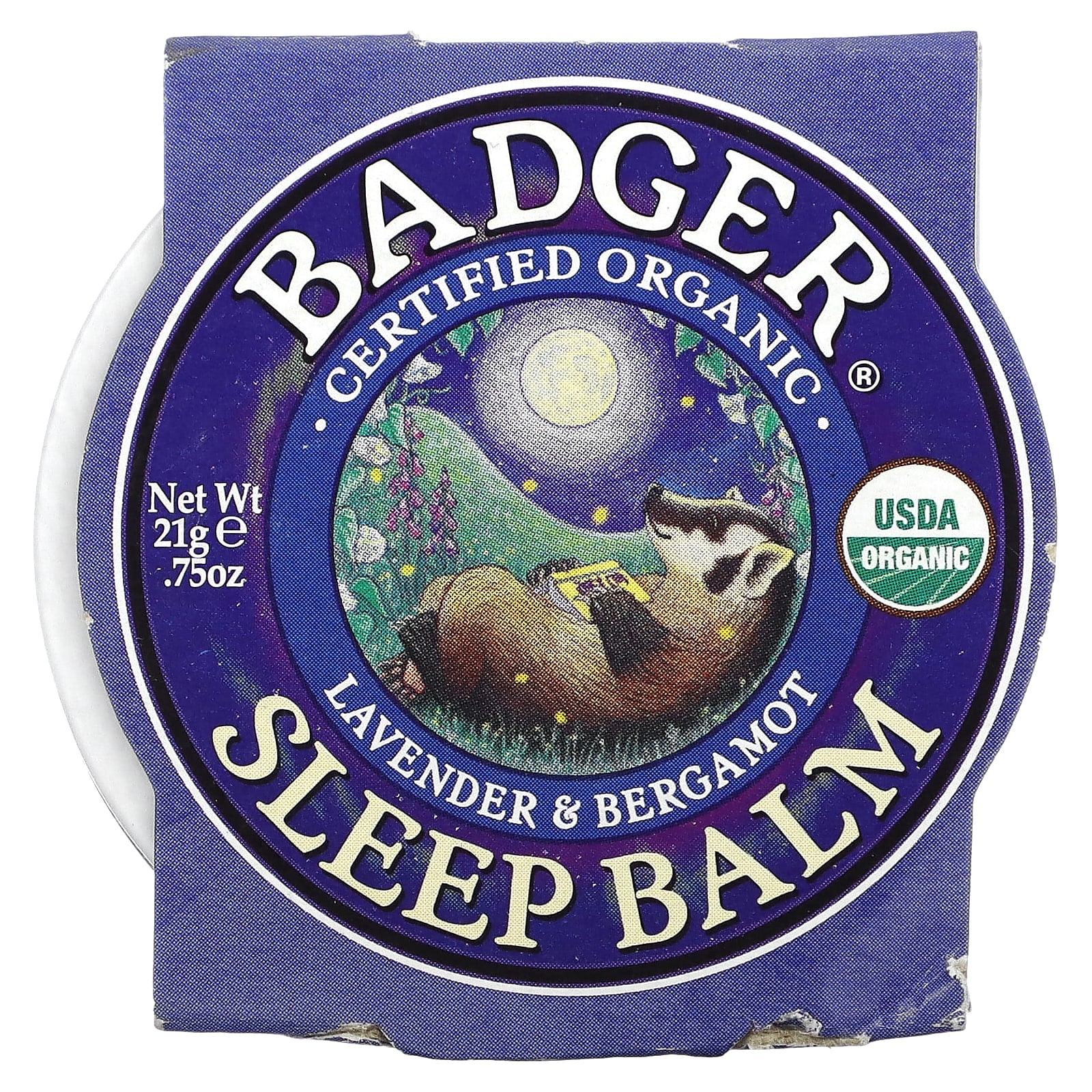 Badger, Organic Sleep Balm, Lavender & Bergamot, 0.75 oz (21 g)