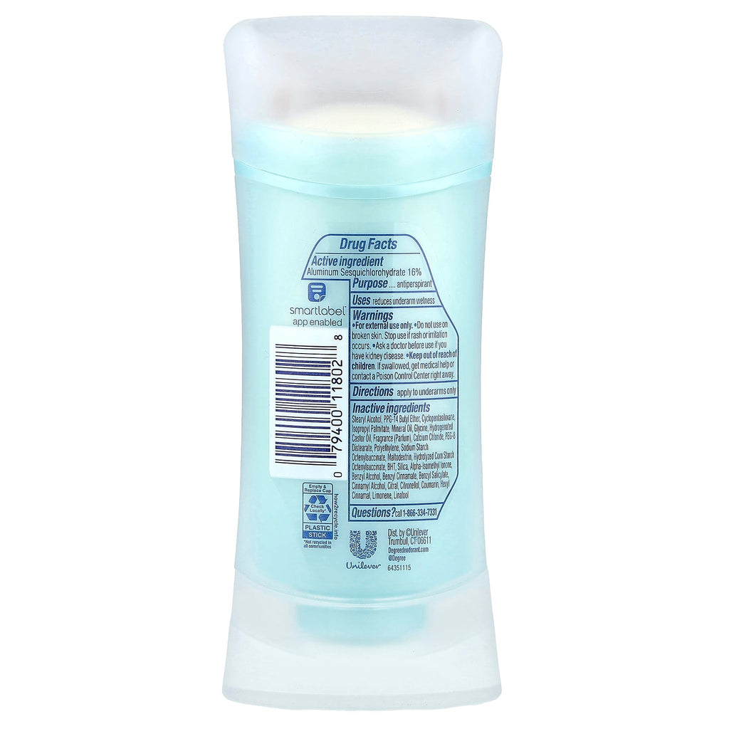 Degree, Advanced, 72 Hour Body Heart Activated™, Antiperspirant Deodorant, Shower Clean, 2.6 oz (74 g)