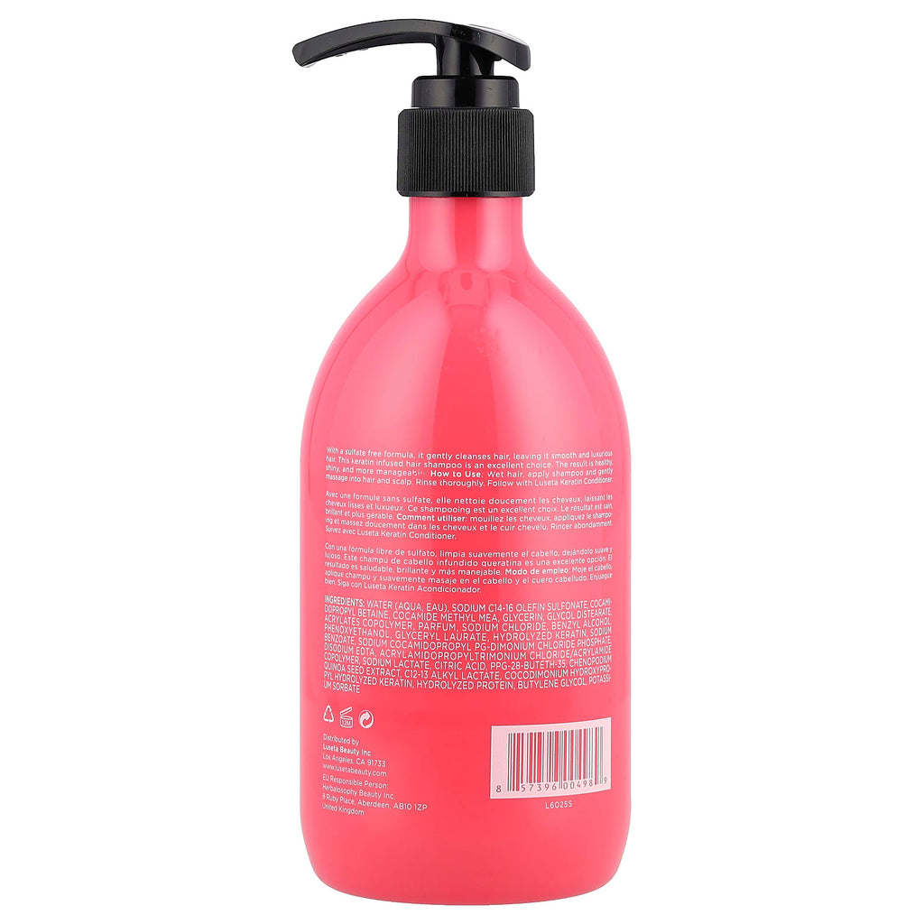 Luseta Beauty, Keratin Shampoo, For Damaged & Dry Hair, 16.9 fl oz (500 ml)