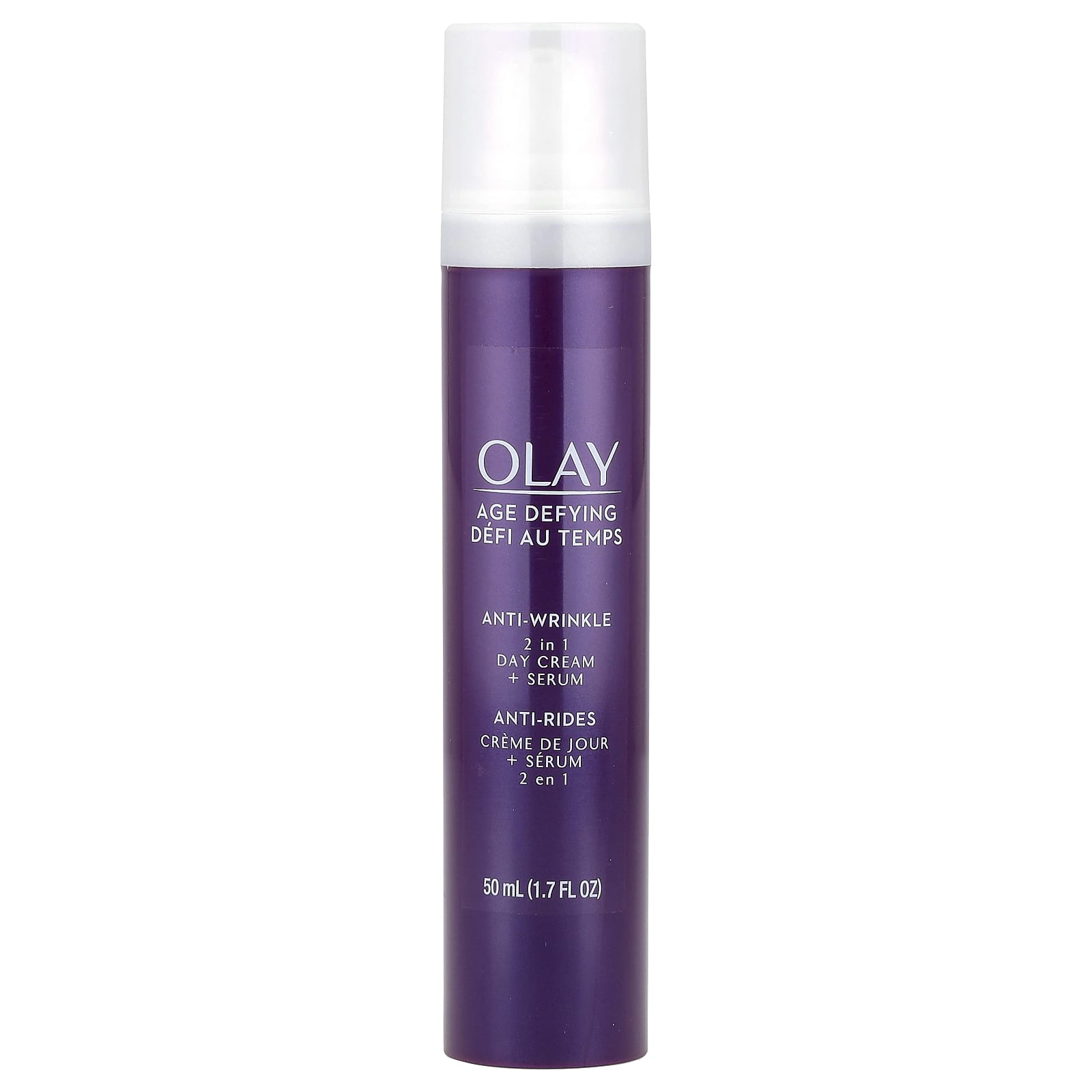 Olay, Age Defying, Anti-Wrinkle, 2 in 1 Day Cream + Serum, 1.7 fl oz (50 ml)