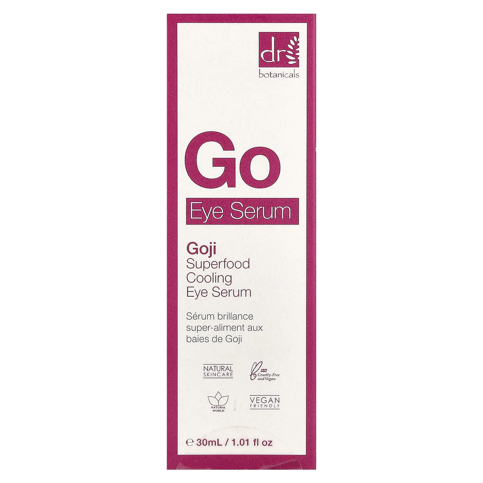 Dr. Botanicals, Goji Superfood Cooling Eye Serum, 1.01 fl oz (30 ml)
