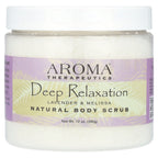 Abra Therapeutics, Natural Body Scrub, Deep Relaxation, Lavender & Melissa, 12 oz (340 g)