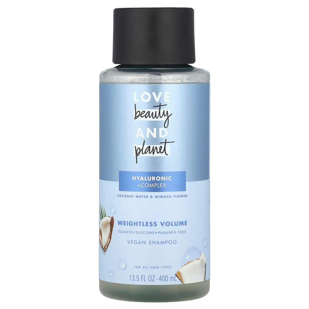 Love Beauty and Planet, Vegan Shampoo, For All Hair Types, Coconut Water & Mimosa Flower,, 13.5 fl oz (400 ml)