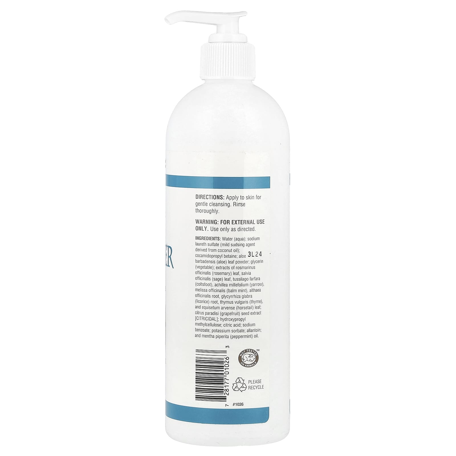 NutriBiotic, Skin Cleanser, Non-Soap, Original, Fragrance Free , 16 fl oz (473 ml)