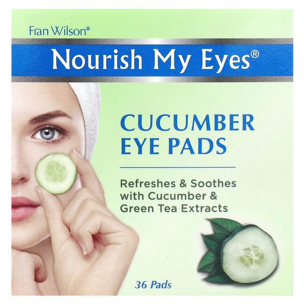 Fran Wilson, Nourish My Eyes®, Cucumber Eye Pads, 36 Pads