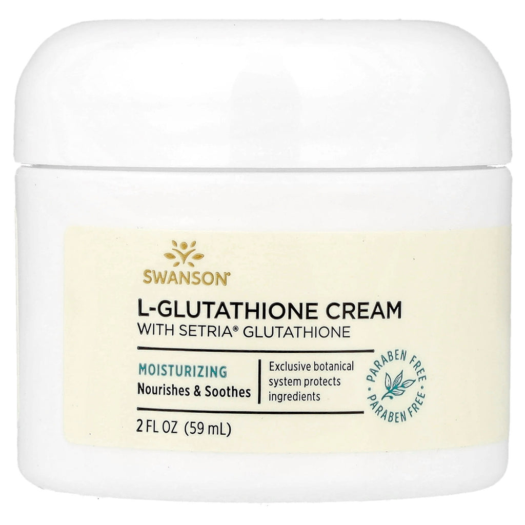 Swanson, L-Glutathione Cream with Setria® Glutathione, 2 fl oz (59 ml)