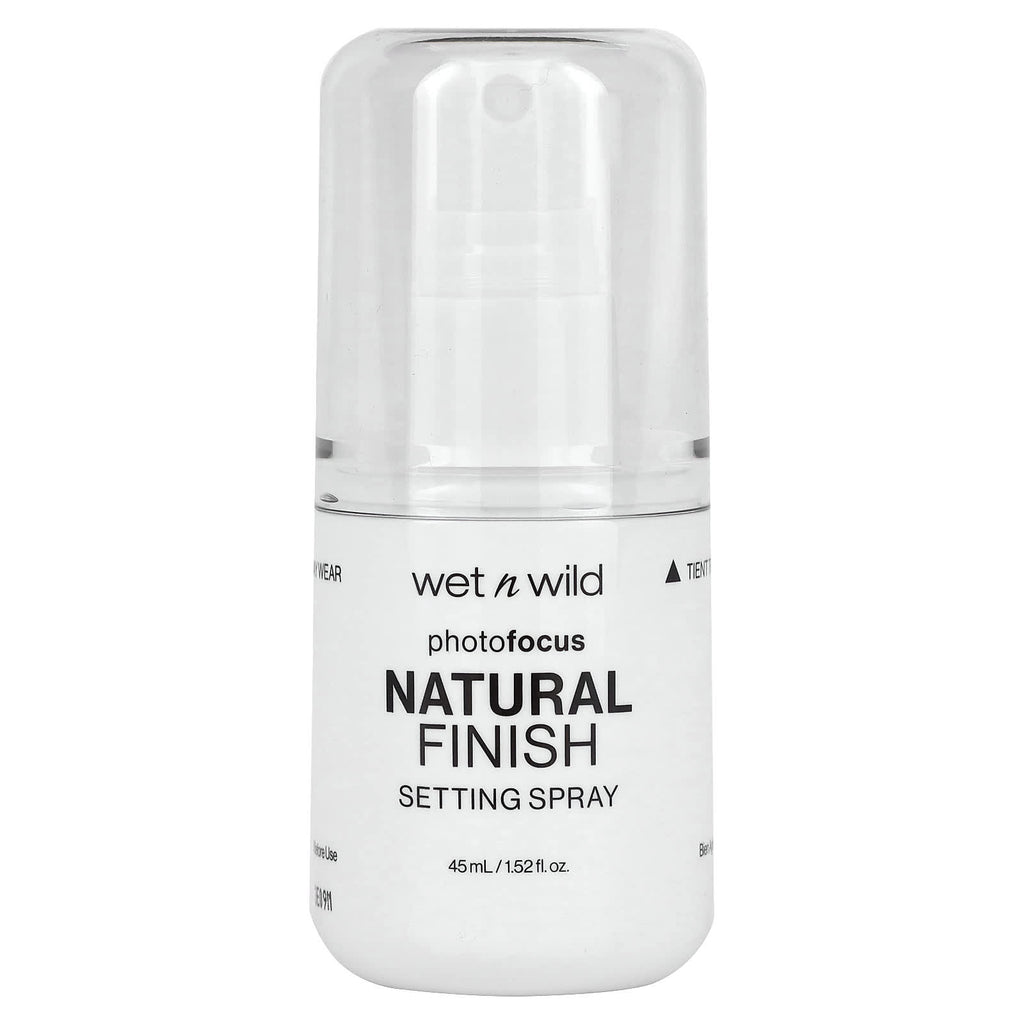 wet n wild, PhotoFocus, Natural Finish Setting Spray, 301A Seal The Deal, 1.52 fl oz (45 ml)