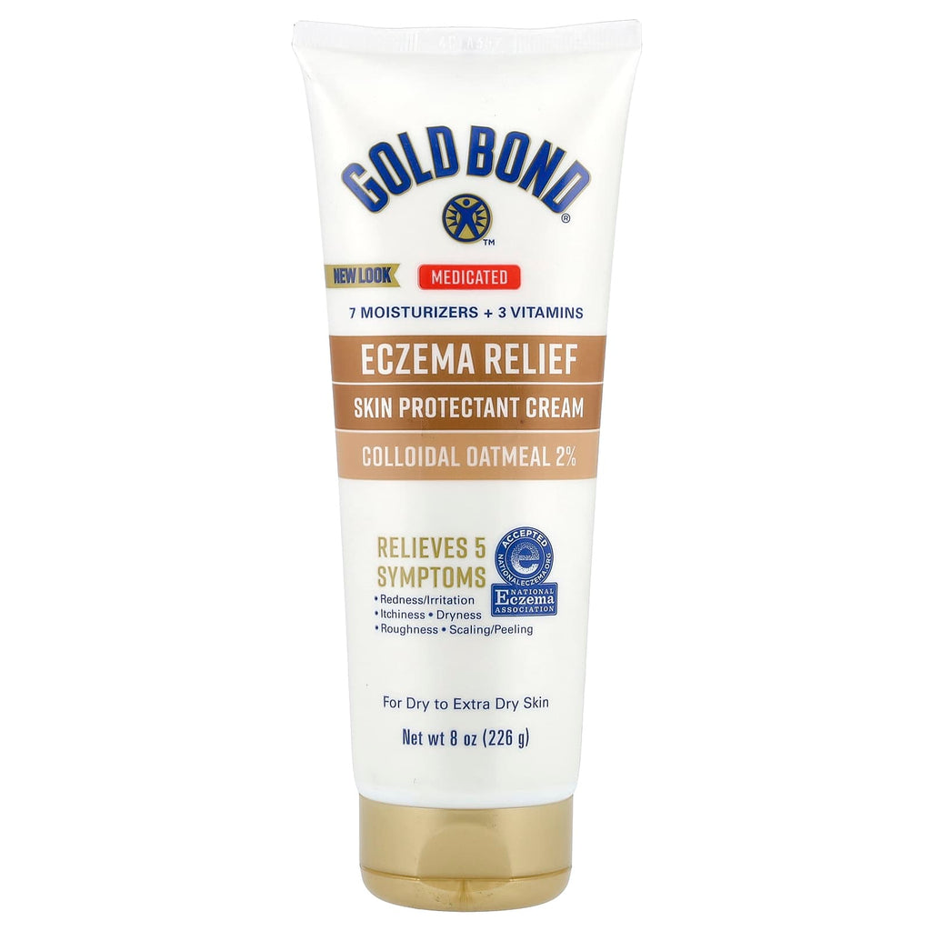Gold Bond, Medicated, Eczema Relief Skin Protectant Cream, 8 oz (226 g)