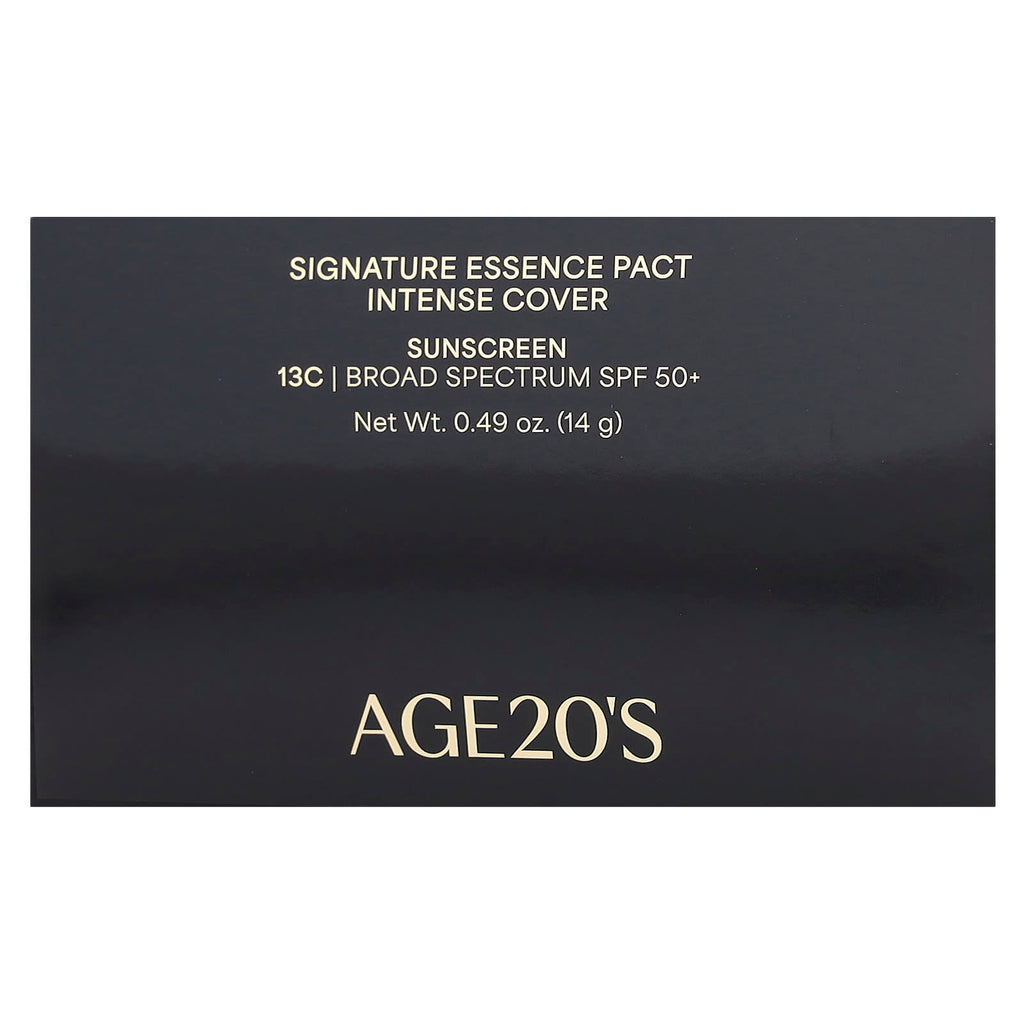 AGE20'S, Signature Essence Pact, Intense Cover, SPF 50+, 13C, 0.49 oz (14 g)