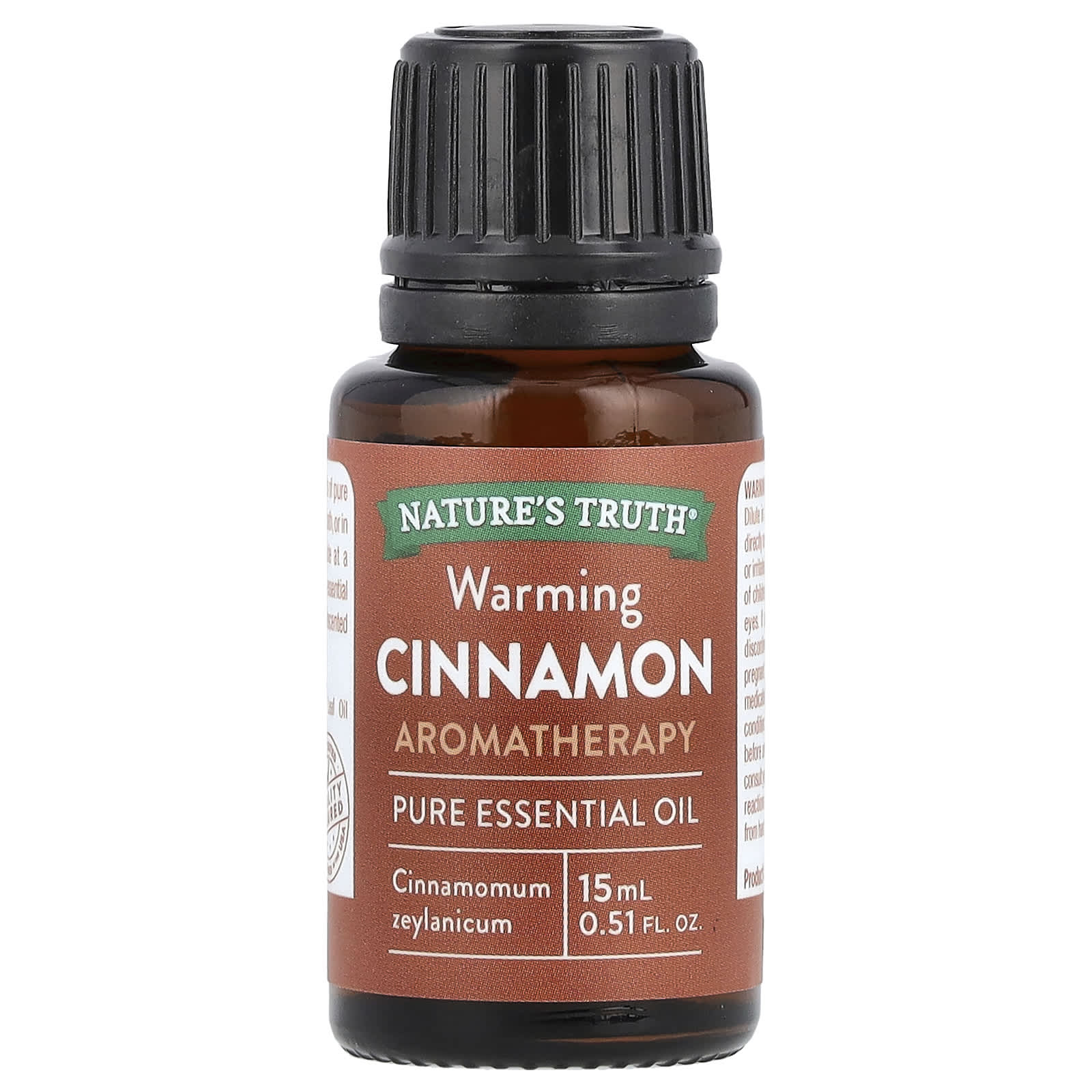 Nature's Truth, Pure Essential Oil, Warming Cinnamon, 0.51 fl oz (15 ml)