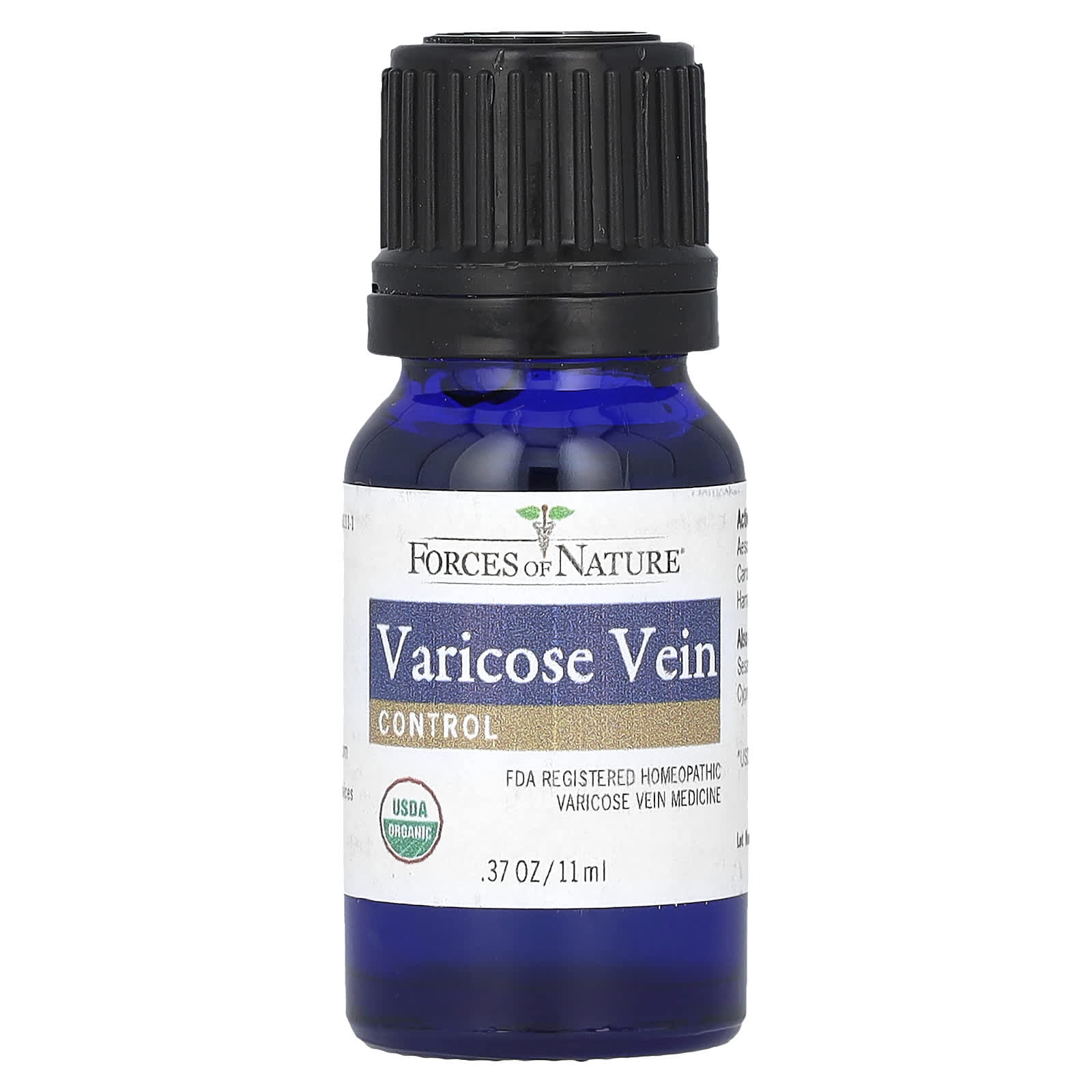 Forces of Nature, Varicose Vein, Organic Plant Medicine, 0.37 oz (11 ml)