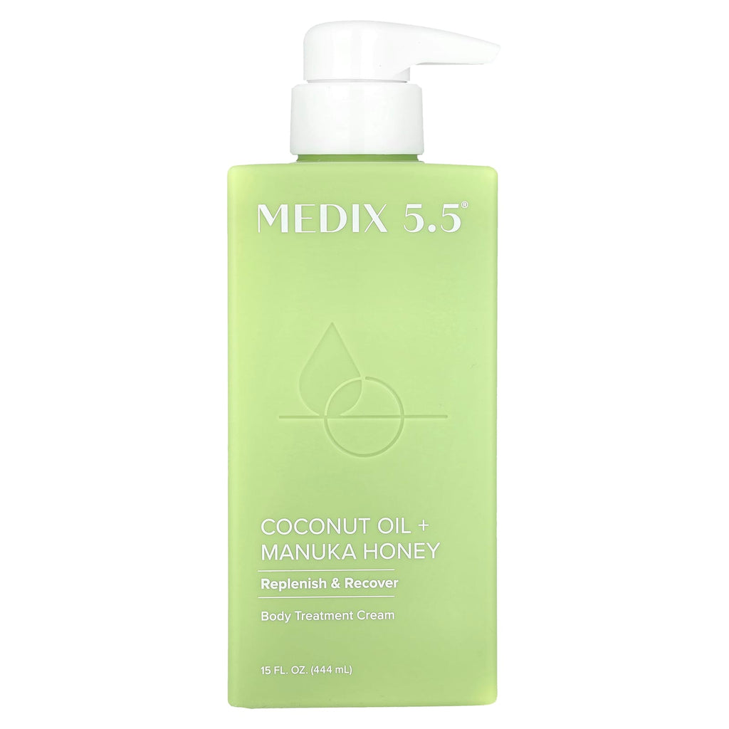 Medix 5.5, Body Treatment Cream, Coconut Oil + Manuka Honey, 15 fl oz (444 ml)