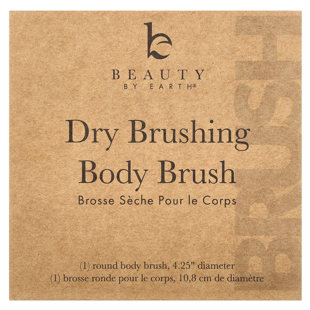 Beauty By Earth, Dry Brushing Body Brush, 1 Round Body Brush