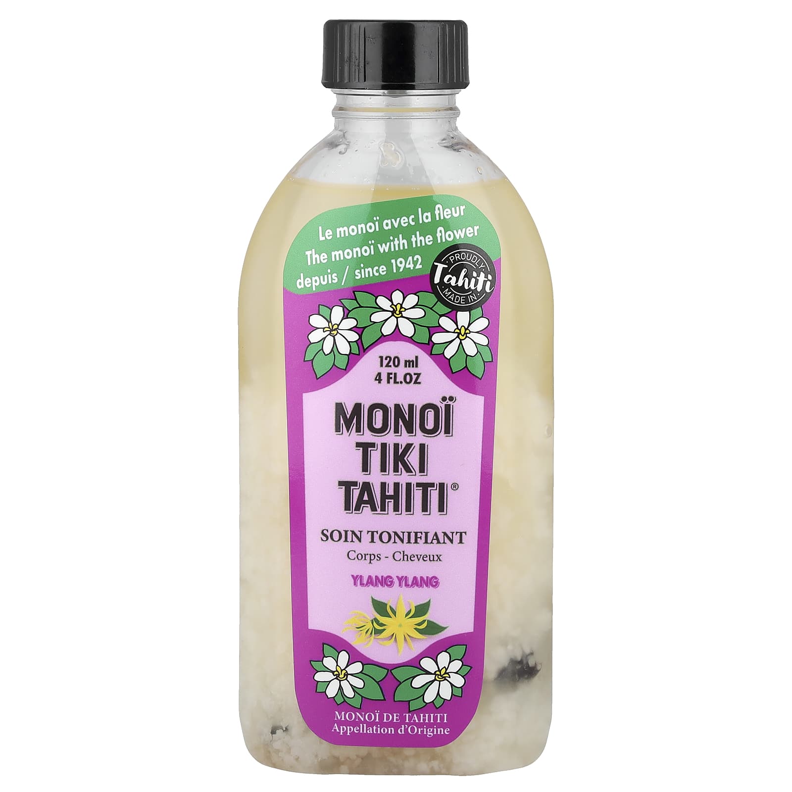 Monoi Tiare Tahiti, Monoi Tiki Tahiti®, Ylang Ylang, 4 fl oz (120 ml)