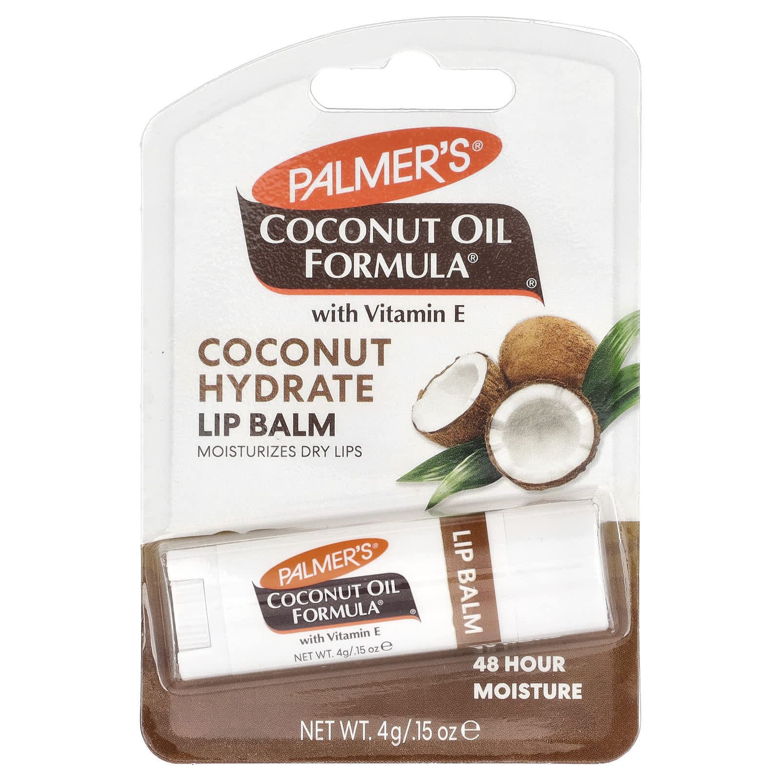Palmer's, Coconut Oil Formula® with Vitamin E, Coconut Hydrate Lip Balm, 0.15 oz (4 g)