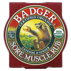 Badger, Organic Sore Muscle Rub, Cayenne & Ginger, 0.75 oz (21 g)