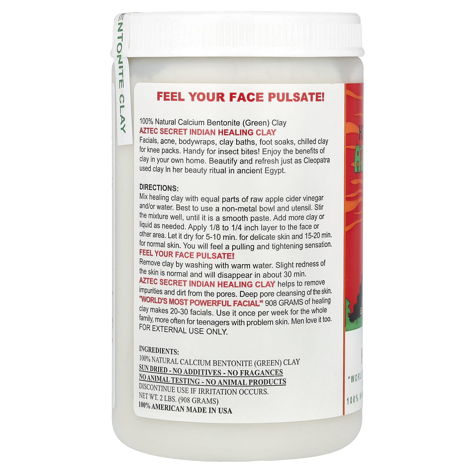 Aztec Secret, Indian Healing Clay, 2 lbs (908 g)