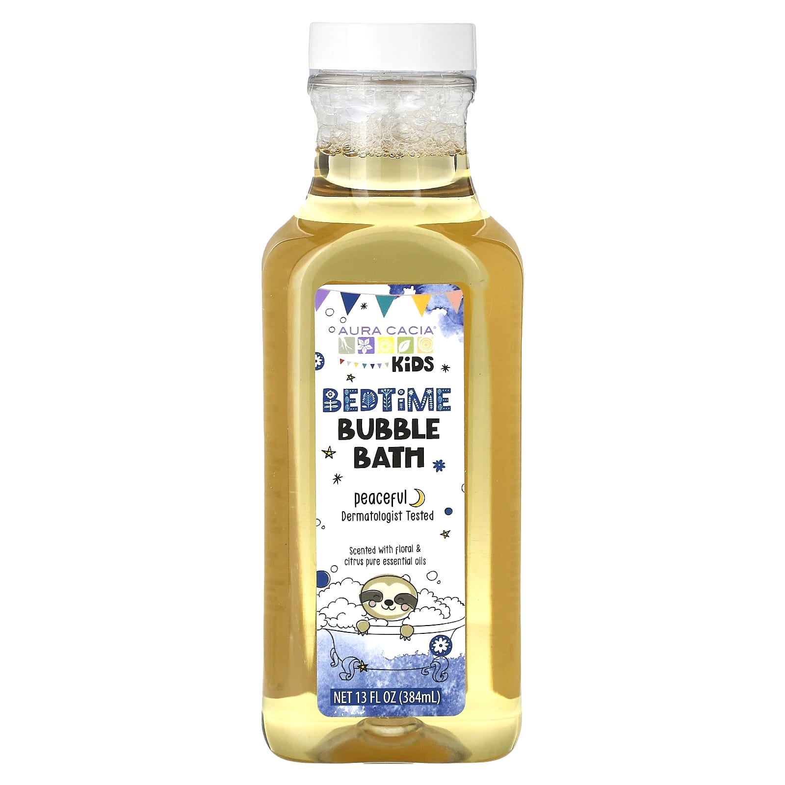 Aura Cacia, Kids, Bedtime Bubble Bath, Peaceful , 13 fl oz (384 ml)