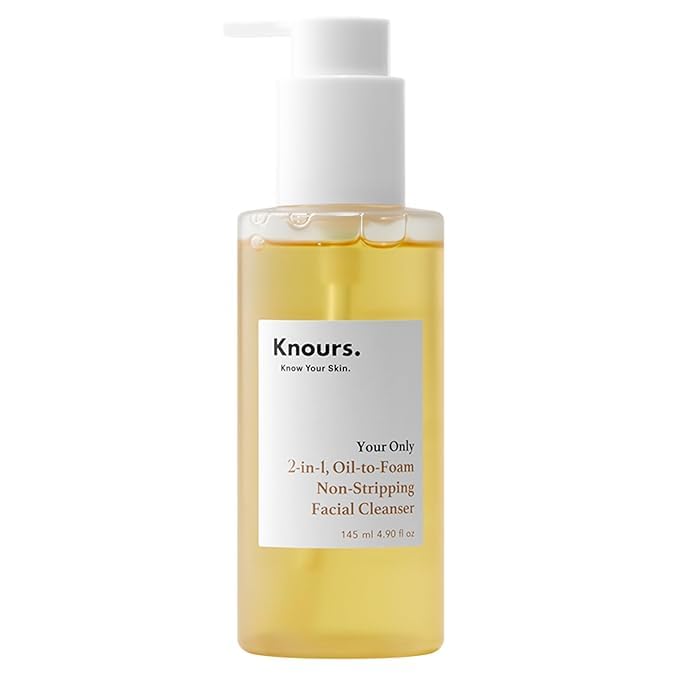 Korean 2-in-1 Oil-to-Foam Makeup Remover Cleanser with Jojoba and Honey