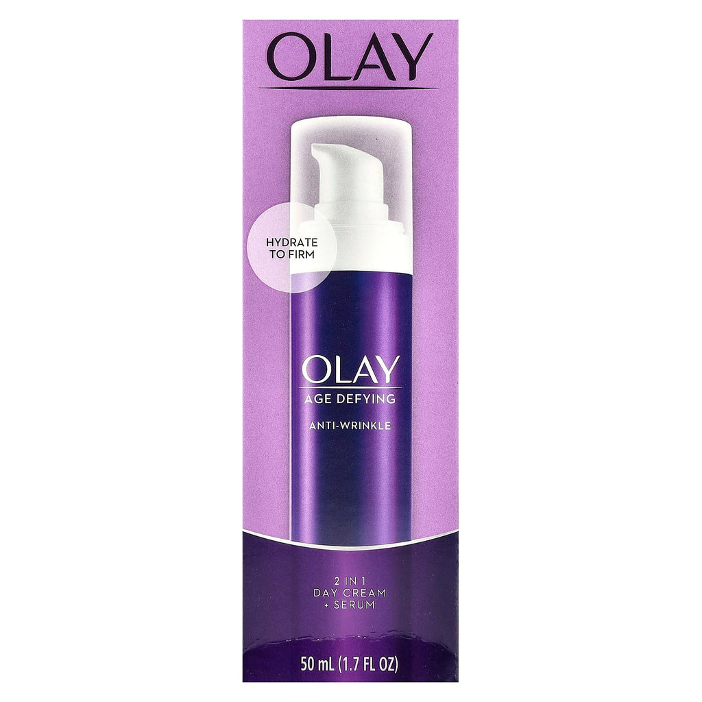 Olay, Age Defying, Anti-Wrinkle, 2 in 1 Day Cream + Serum, 1.7 fl oz (50 ml)