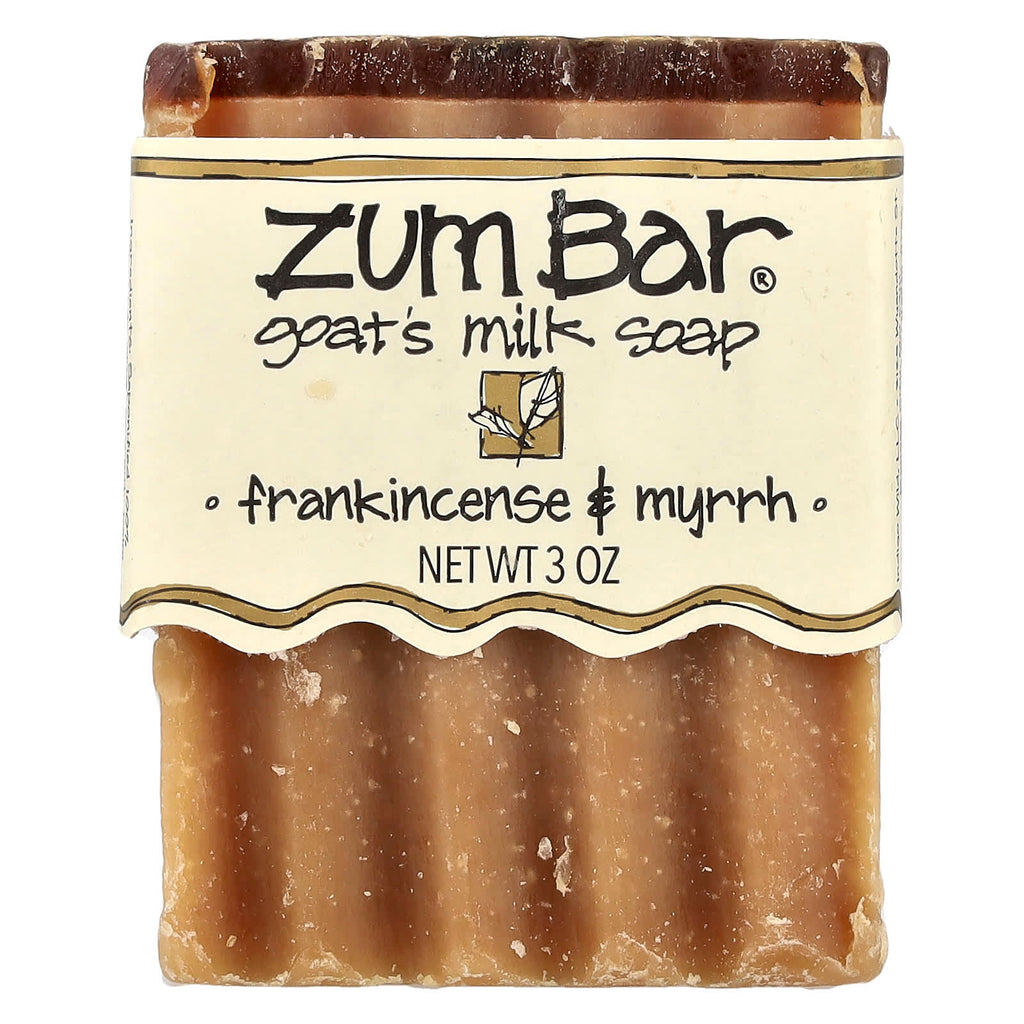 ZUM, Zum Bar®, Goat's Milk Soap, Frankincense & Myrrh, 3 oz