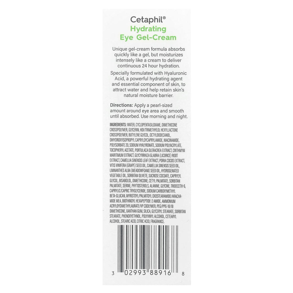 Cetaphil, Hydrating Eye Gel-Cream , 0.5 fl oz (14 ml)