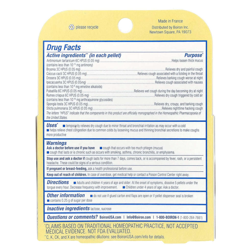 Boiron, Chestal, Meltaway Pellets, 2 Tubes, Approx. 80 Pellets Each