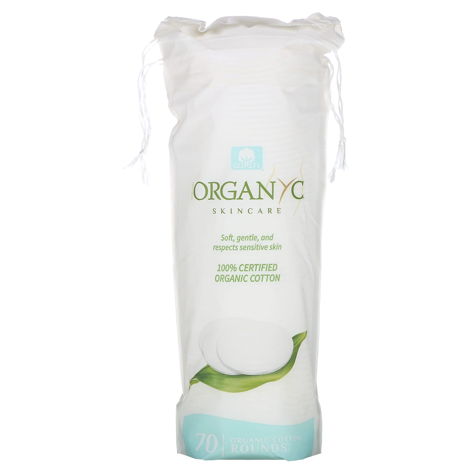Organyc, Organic Cotton Rounds, 70 Pieces