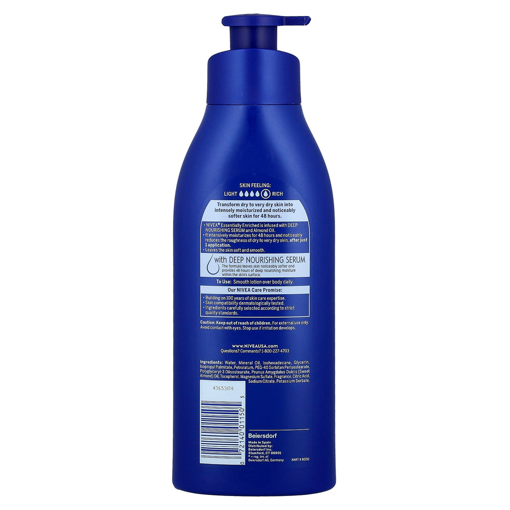 Nivea, Body Lotion, Essentially Enriched, 16.9 fl oz (500 ml)