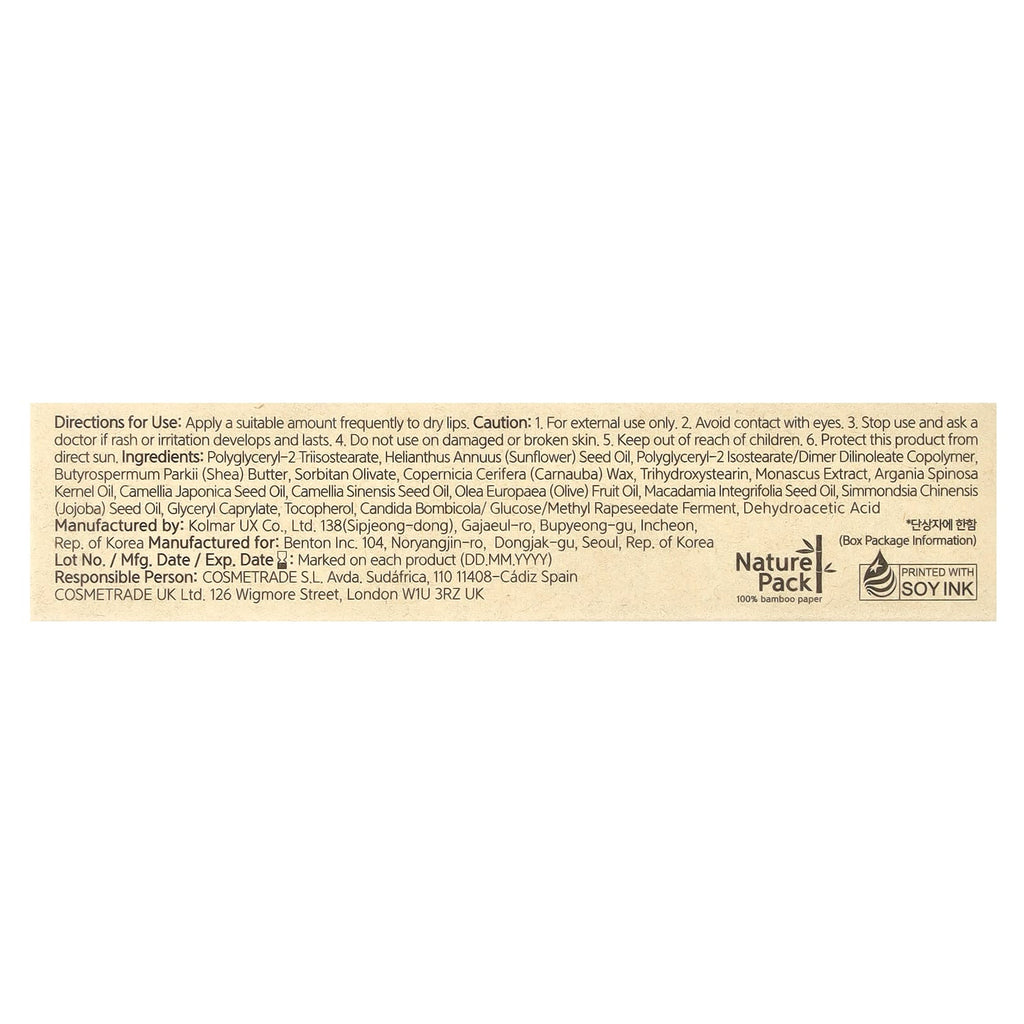 Benton, Honest Lip Balm, 0.33 fl oz (10 ml)