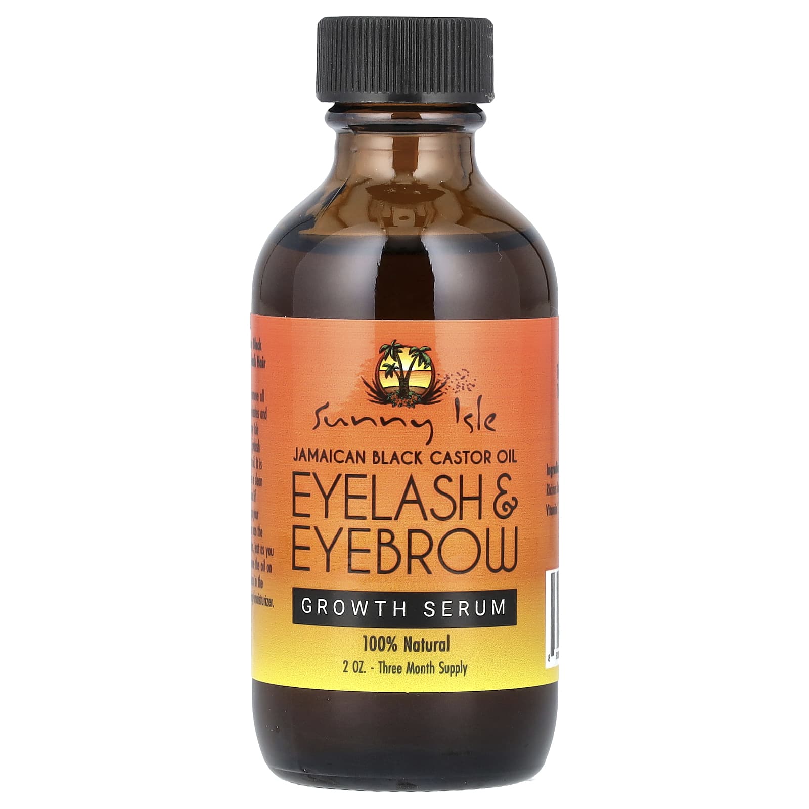 Sunny Isle, Jamaican Black Castor Oil, Eyelash & Eyebrow Growth Serum, 2 oz