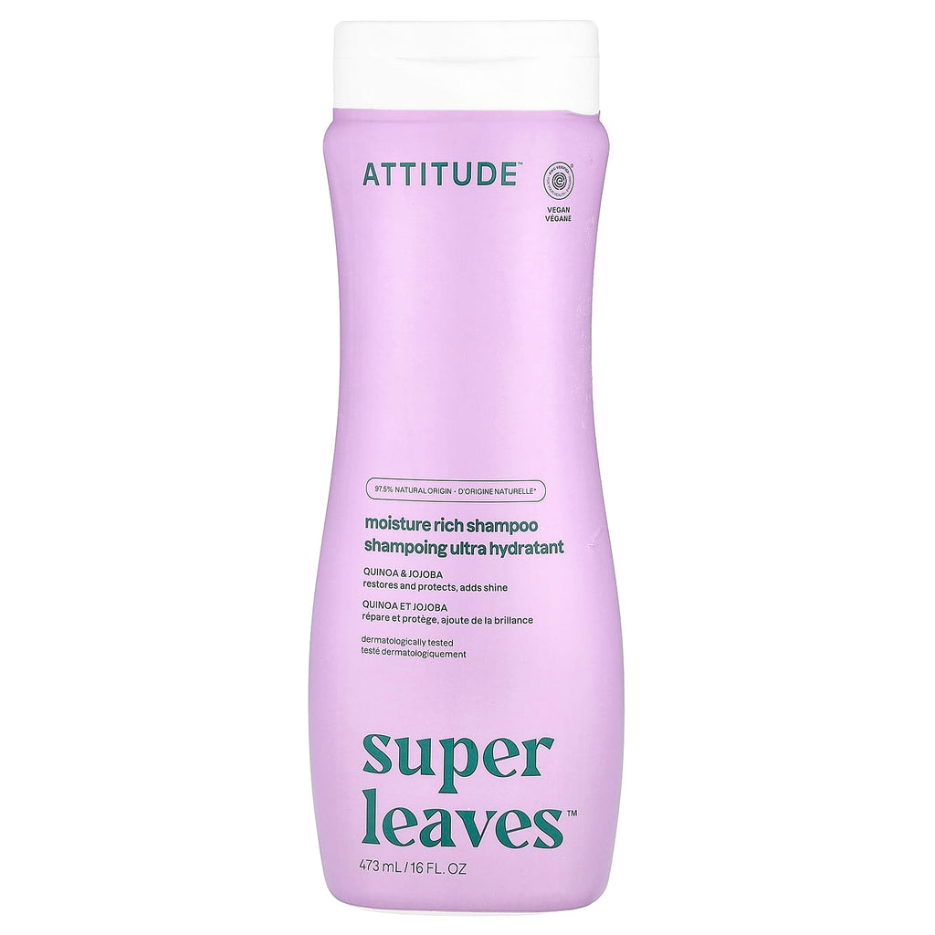 ATTITUDE, Super Leaves™, Moisture Rich Shampoo, Quinoa & Jojoba, 16 fl oz (473 ml)
