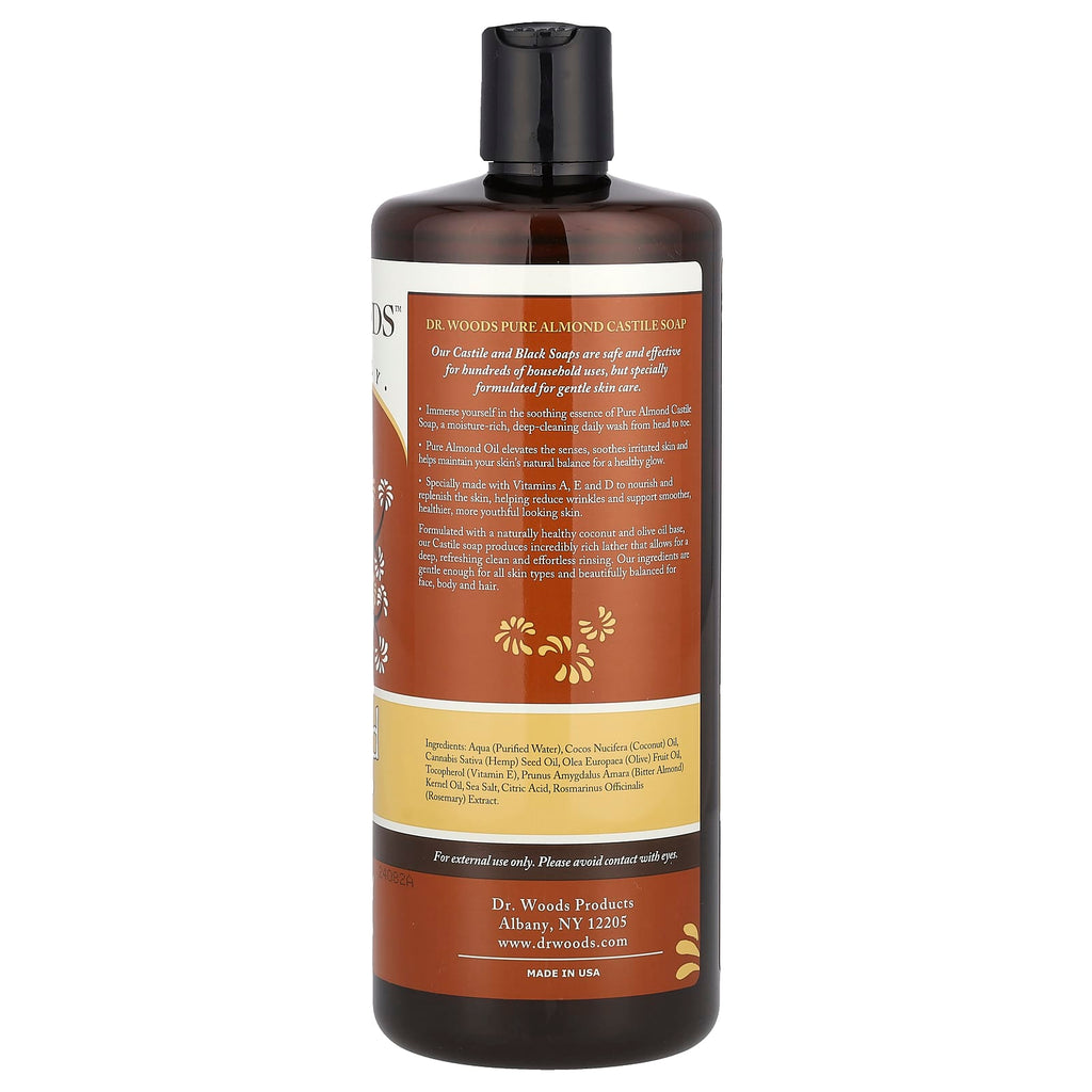 Dr. Woods, Almond Castile Soap, 32 fl oz (946 ml)