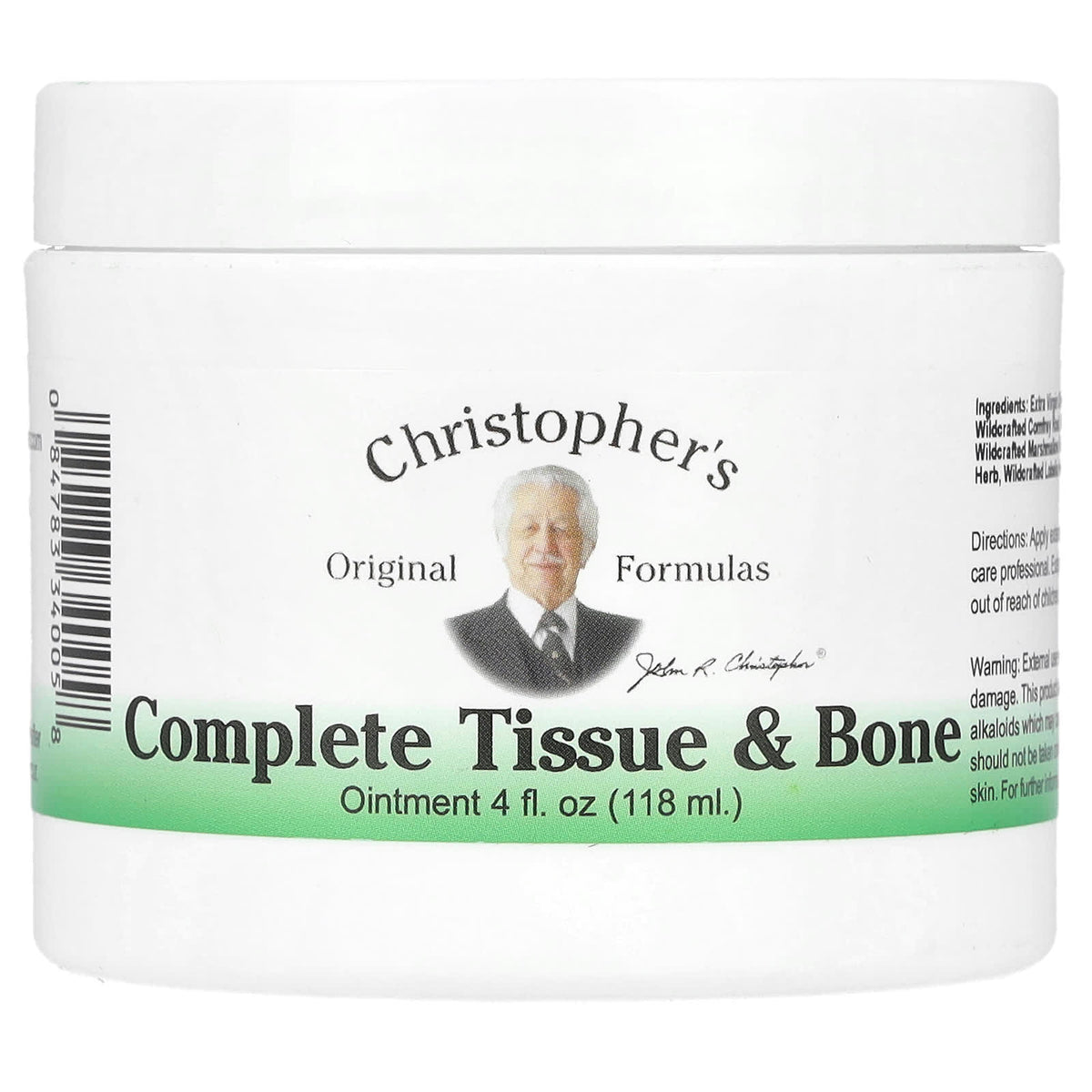 Christopher's Original Formulas, Complete Tissue & Bone Ointment, 4 fl oz (118 ml)