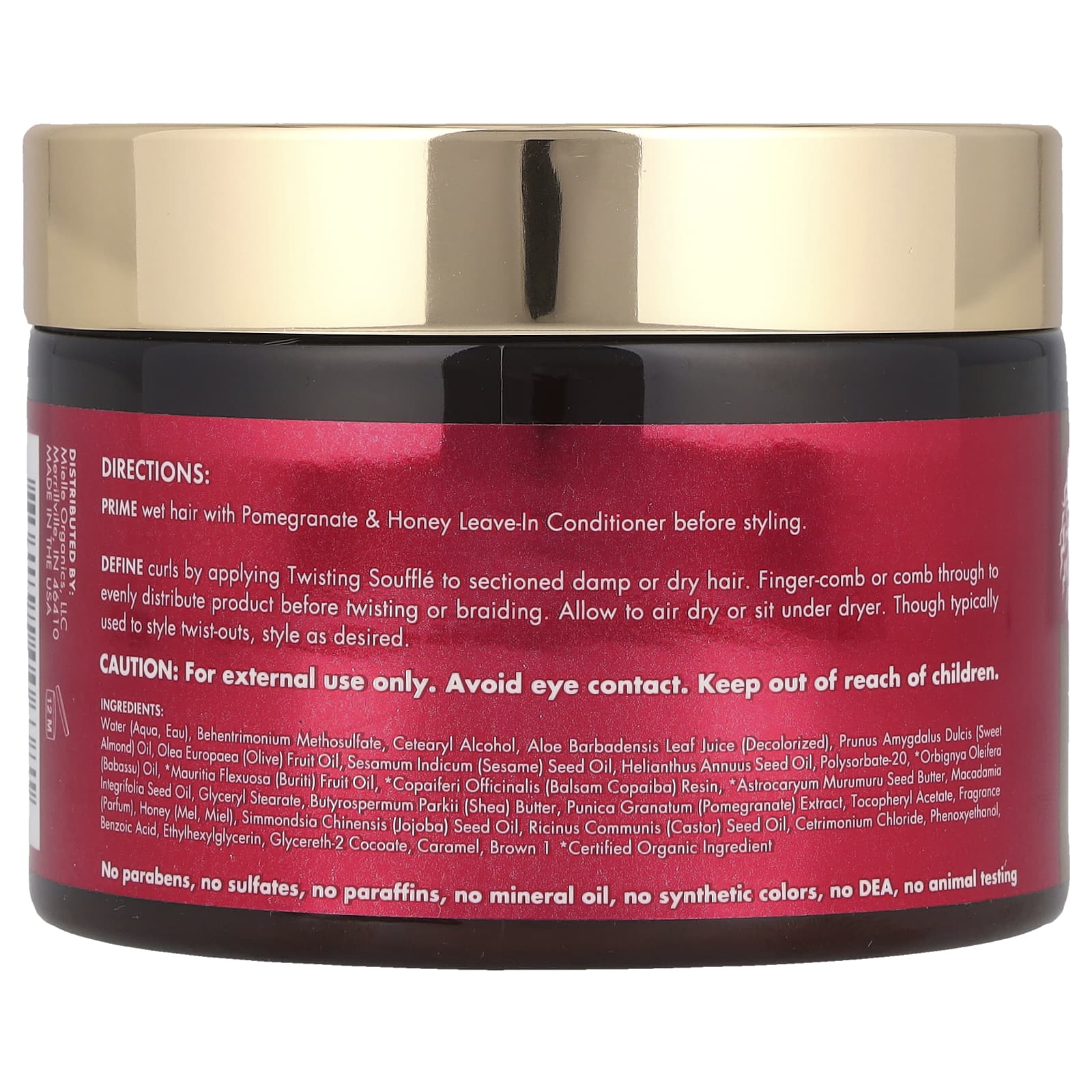 Mielle, Twisting Souffle, Pomegranate & Honey, 12 oz (340 g)