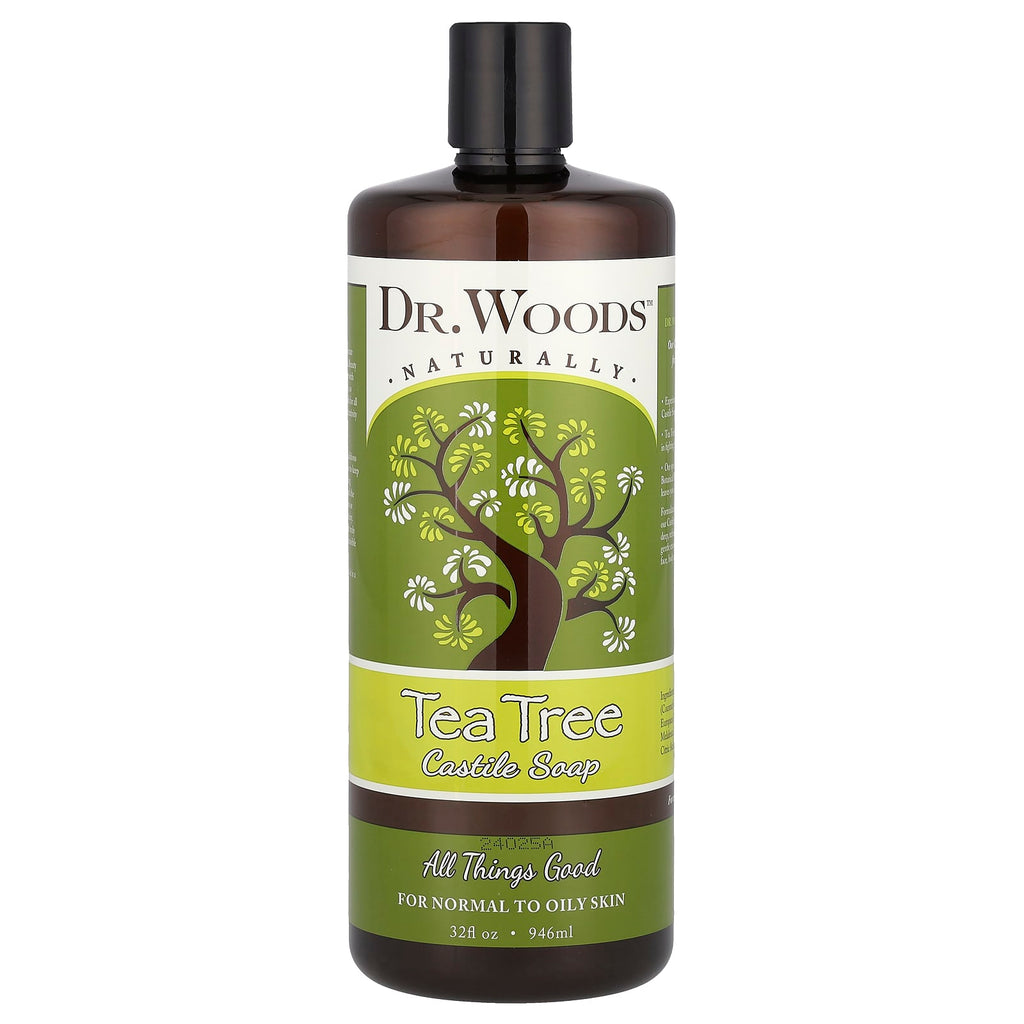 Dr. Woods, Tea Tree Castile Soap, 32 fl oz (946 ml)