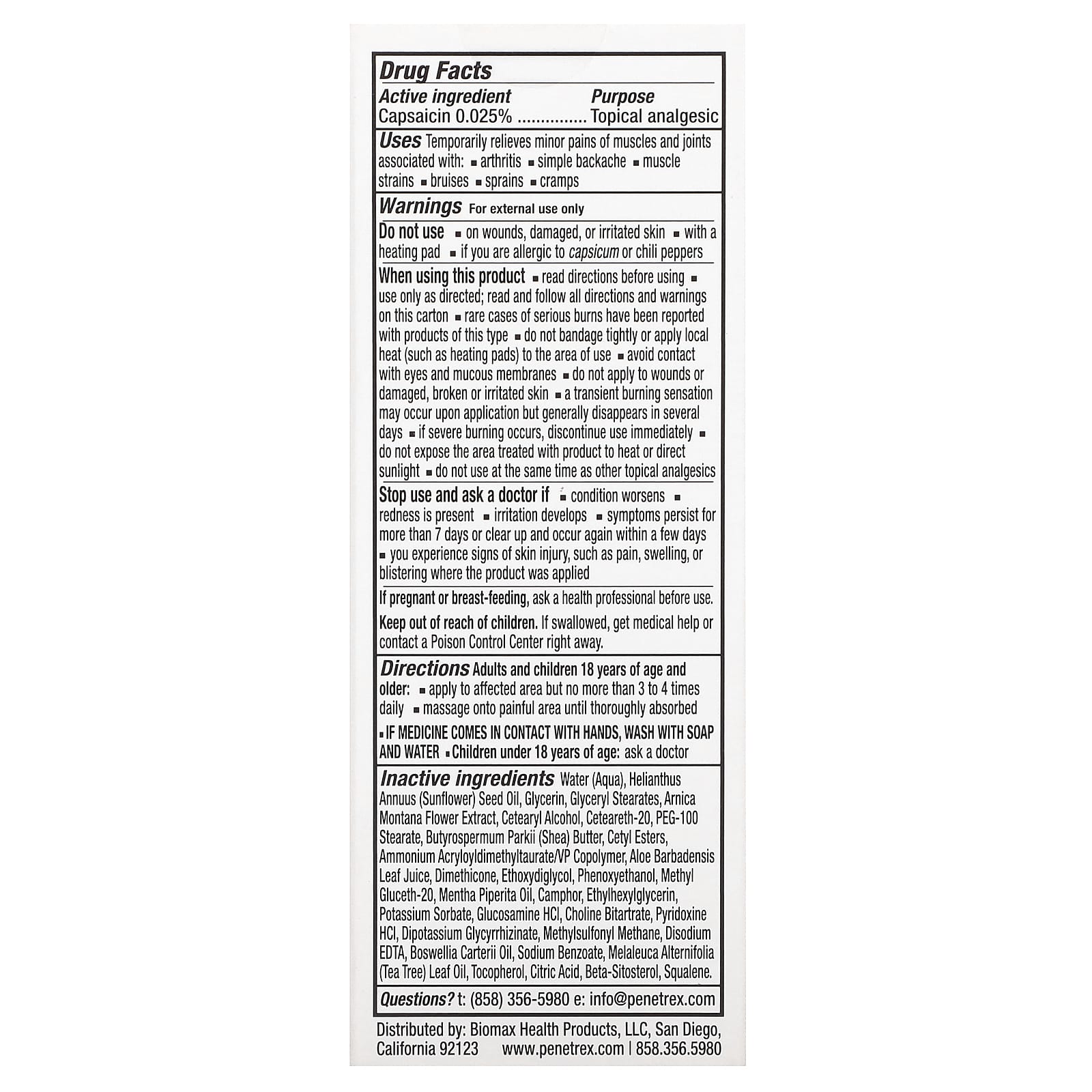 Penetrex, Artritis Pain Relief, 2 oz (57 g)