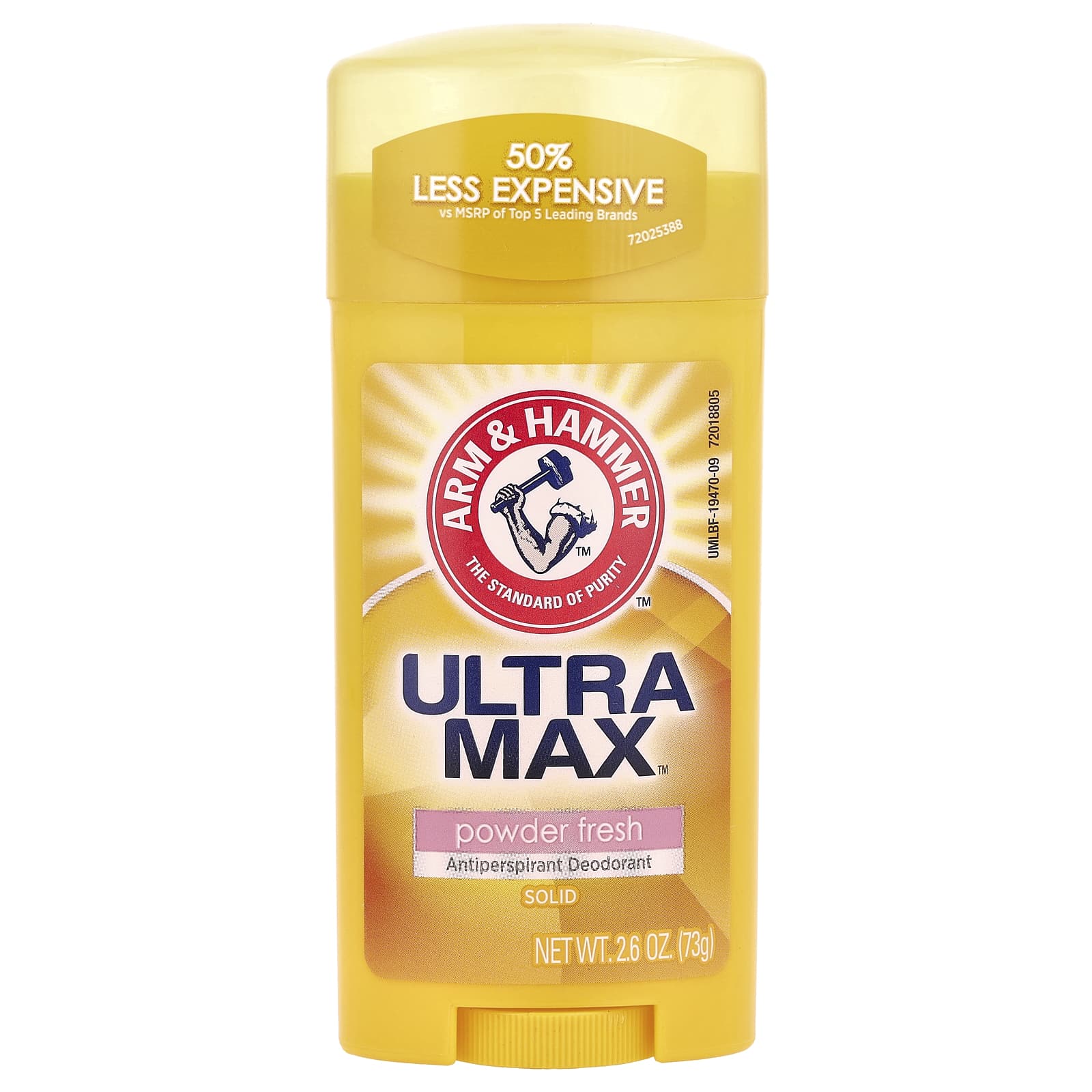 Arm & Hammer, UltraMax™, Antiperspirant Deodorant, Solid, Powder Fresh, 2.6 oz (73 g)