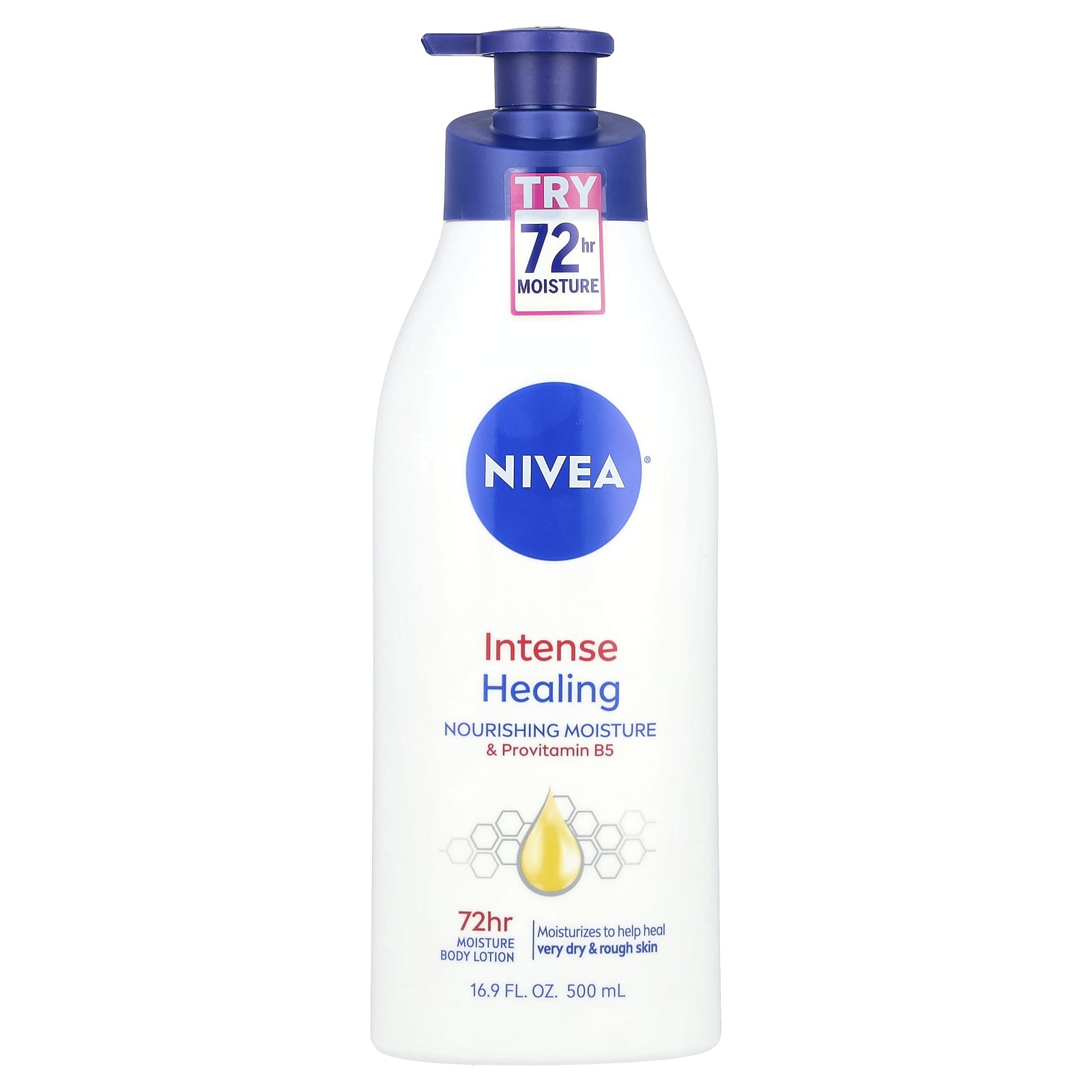 Nivea, Intense Healing, Moisture Body Lotion, Very Dry & Rough Skin, 16.9 fl oz (500 ml)