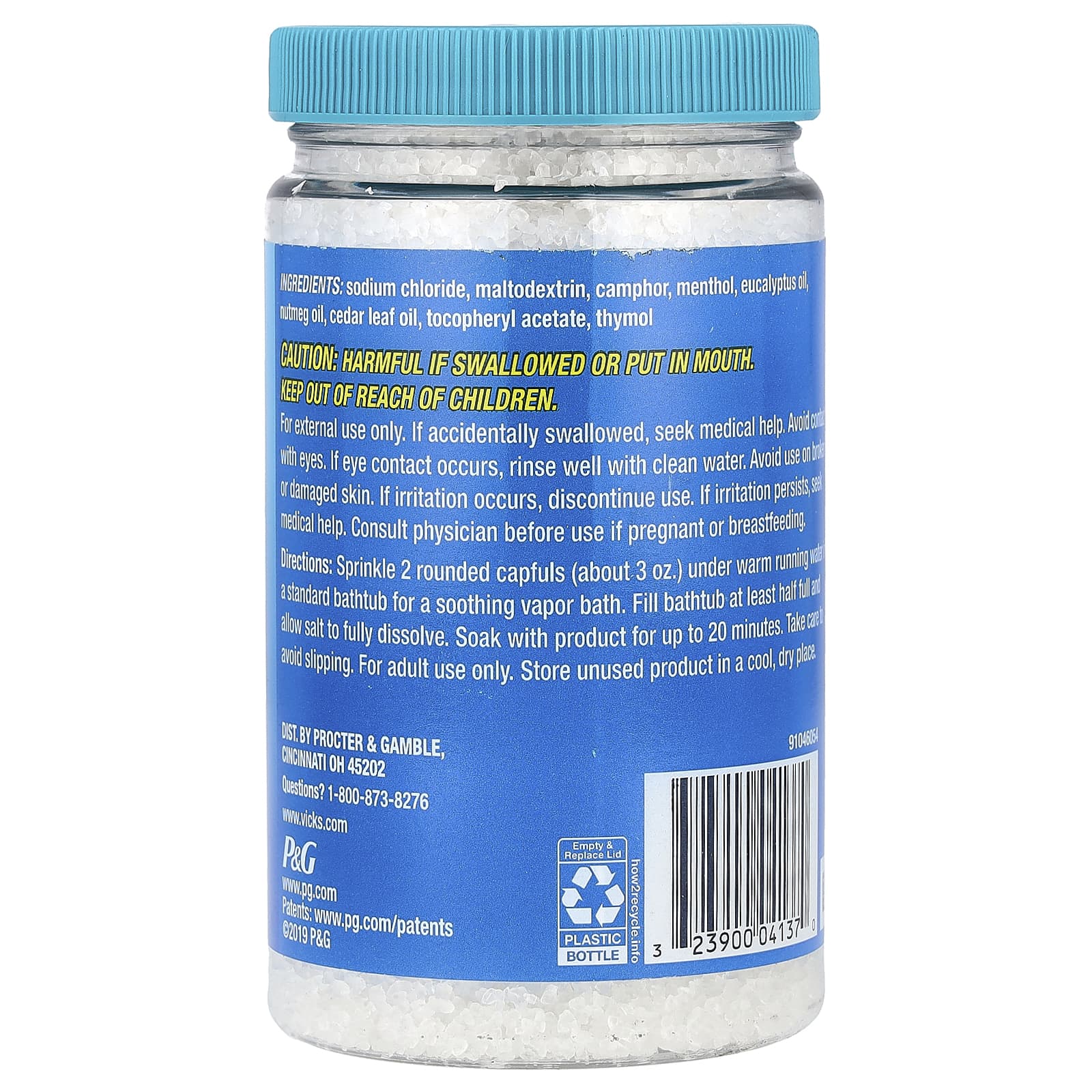 Vicks, VapoBath™, Bath Crystals, Soothing Vapors, 15 oz (425 g)