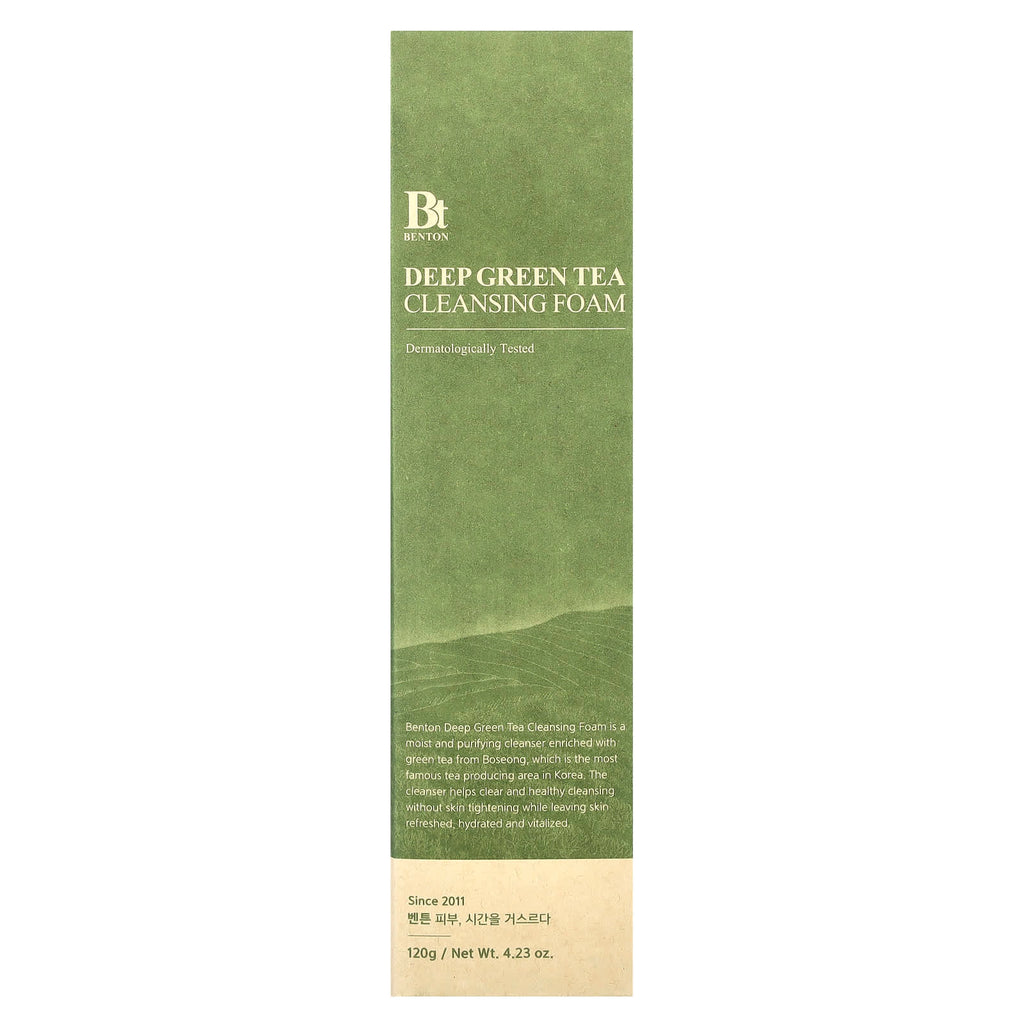 Benton, Deep Green Tea Cleansing Foam, 4.23 oz (120 g)
