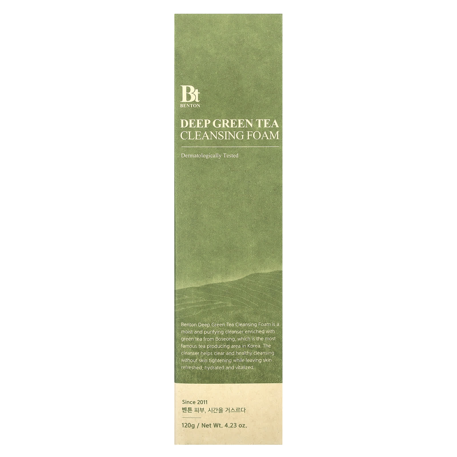 Benton, Deep Green Tea Cleansing Foam, 4.23 oz (120 g)