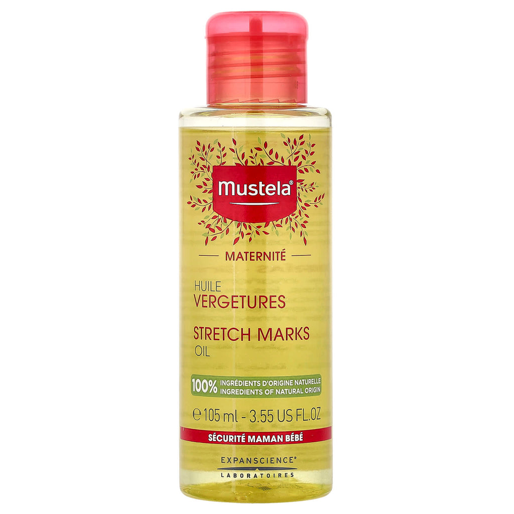 Mustela, Stretch Marks Oil, Fragrance-Free, 3.55 fl oz (105 ml)