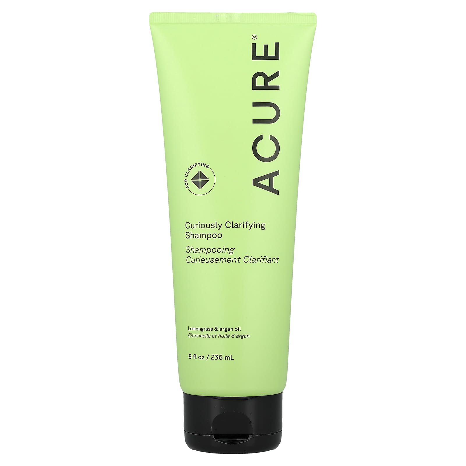 ACURE, Curiously Clarifying Shampoo, Lemongrass & Argan Oil, 8 fl oz (236 ml)